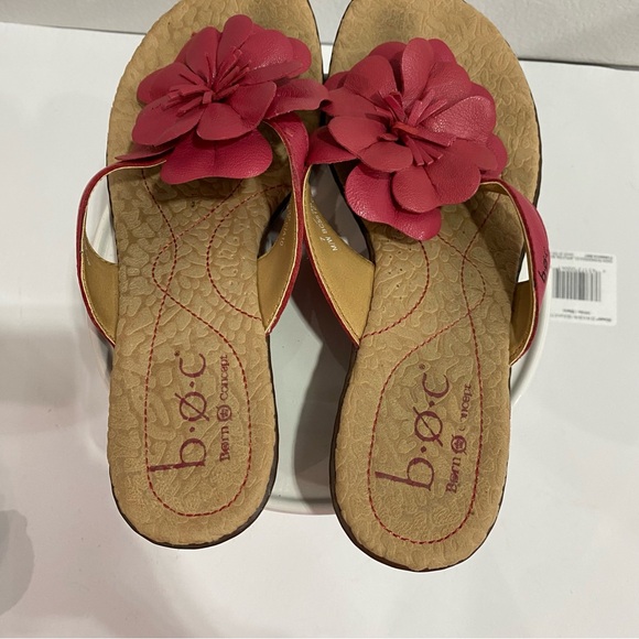 B.O.C. Born Concept Pink Flower Sandals Small Heel Women’s Size 7 - Picture 5 of 11